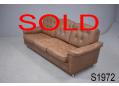 Cheap 3 seat leather sofa in chocolate brown colour  
