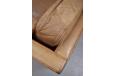 Wide armrests on comfortable 3 seat box sofa