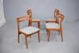 Vintage teak frame dining chairs designed 1967 by Johannes Andersen