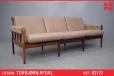 Vintage rosewood frame 3 seater sofa by Torbjorn Afdal - view 1
