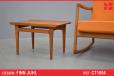 Solid teak side table design by Finn Juhl | Model FD535 - view 1