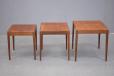 Vintage teak nesting tables by Danish Mobelfabrik