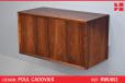 Vintage rosewood sliding door storage cabinet | CADO SPARES - view 1