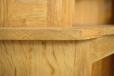 Antique oak corner cabinet with leaded glass door - view 9