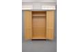 Vintage light oak wardrobe with locking door - view 7