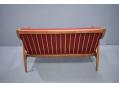 Midcentury 2 seat sofa with beech frame designed by Hvidt Molgaard 1953