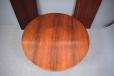 Round top rosewood dining table designed and made in Denmark.