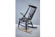 Illum Wikkelso vintage rocking chair in black lacquer - view 4