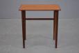 Curved edge teak side table produced by Danish Mobelfabrik
