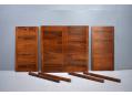 Dismantlable rosewood dining table by Henry Kjaernulf for Vejle.