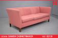 Vintage 3 seater box frame sofa in pink upholstery | Danish Cabinetmaker - view 1