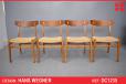 Vintage beech CH23 dining chairs design by Hans Wegner | Set of 4 - view 1