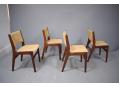 Vintage set of 4 teak frame dining chairs made by Anderstrup Mobelfabrik