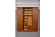 Large vintage 4-door wardrobe in teak - view 3