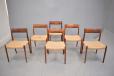Niels Moller design set of 6 rosewood dining chairs model 77  - view 2