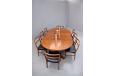 Vintage rosewood dining table model 25 designed by John Mortensen - view 10