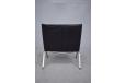 Poul Kjaerholm PK22 chair in chrome with black leather seat
