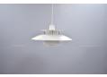 Vintage Poul Henningsen designed pendant lamp in white colour. SOLD