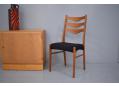 Arne Wahl Iversen vintage teak side chair with black wool upholstery - view 11