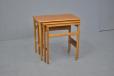 Andr. Tuck production vintage teak and oak model AT40 side tables