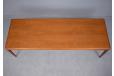 Henry Klein design teak coffee table with rosewood inlaid corners - view 2