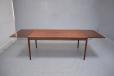 Johannes Andersen dining table with 2 extra leaves | Vintage rosewood - view 8