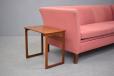 Danish teak side table with square legs