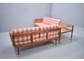 Sofa arrangement in teak and cane produced by Frane & Son 