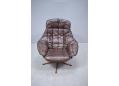 Bramin swivel chair | Brown leather - view 2