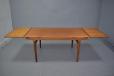 Large extendable vintage teak dining table designed 1965 by Johannes Andersen
