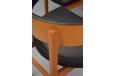 Armchairs with original black leather designed 1961 by Borge Mogensen for sale 