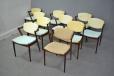 1956 Kai Kristiansen design rosewood frame model 42 chair for reupholstery - Set of 10