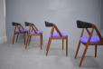 4 teak dining-chairs designed by Kai Kristiansen.