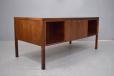 Midcentury design rosewood desk produced 1968 by Omann Junior for sale