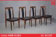 Hans Olsen set of 4 dining chairs | Vintage rosewood - view 1