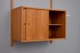 Vintage teak PS System cabinet with sliding doors