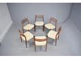 Niels Moller design 1962 model 78 dining-chairs in rosewood
