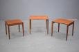 Danish Mobelfabrik design nest of 3 tables in vintage teak