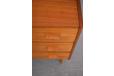 Gently lipped handles are made using solid teak 