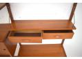The 2 drawer cabinet can be used to store a multitude of items.