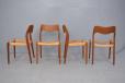 Niels Moller design model 71 dining chairs in teak | Set of 4 - view 4