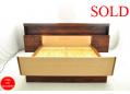 King size double bed frame | Vintage rosewood