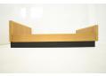 A low side and overall frame allows for minimum impact in the room.