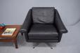1966 design matador chair in black leather by Aage Christiansen