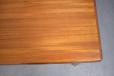 Midcentury teak dining table with hidden draw leaves  - view 3