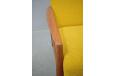 Paperknife armchair in vintage teak with new upholstered cushions