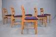 Rustic cottage style dining chairs with new upholstery - Henry Kjaernulf - view 4