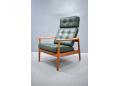 Model 164 teak high back armchair designed 1960 by Arne Vodder
