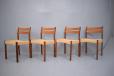 Teak dining chairs from Denmark new papercord seats