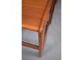 Teak nesting tables model MK160 with sleigh legs.